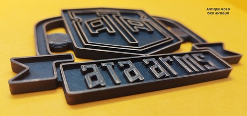 ATA ARMS Magnetic badge for - gun safe / any metal Surfaces leaf finish - Picture 2 of 16
