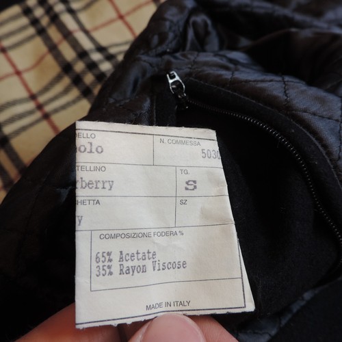 Burberry Coat Mens L Black Wool Cashmere Paolo Italy Nova Check Luxury Designer - Picture 9 of 11