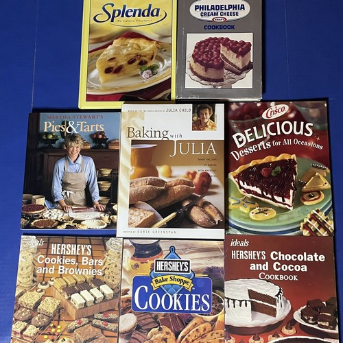 Dessert Cookbook Lot Of 8 Baking Books Cookies Bars Brownies Pies Tarts Mixed - Bild 1 von 21