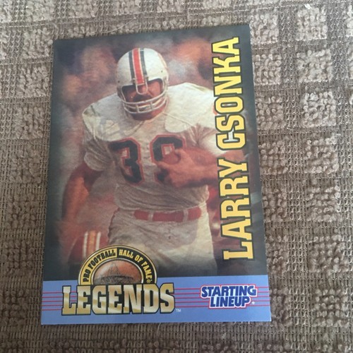 Larry Csonka 1998 Kenner Starting Lineup Legends Card - Miami Dolphins - Picture 1 of 2