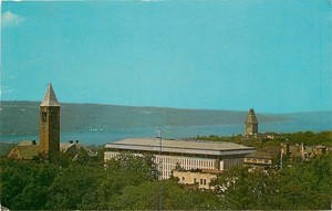 Ithaca-New-York-Cornell-University-in-the-Finger-Lakes-1950s-1970s-Chrome