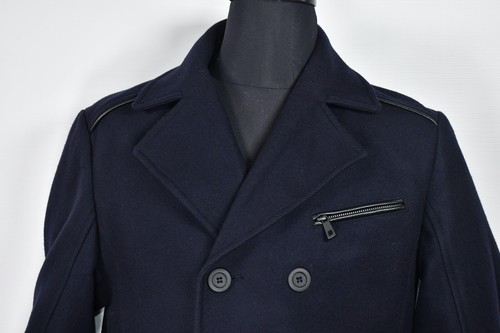 Lagerfeld Wool & Cashmere Men's Double Breasted Peacoat Jacket Coat size 54 - Picture 8 of 13