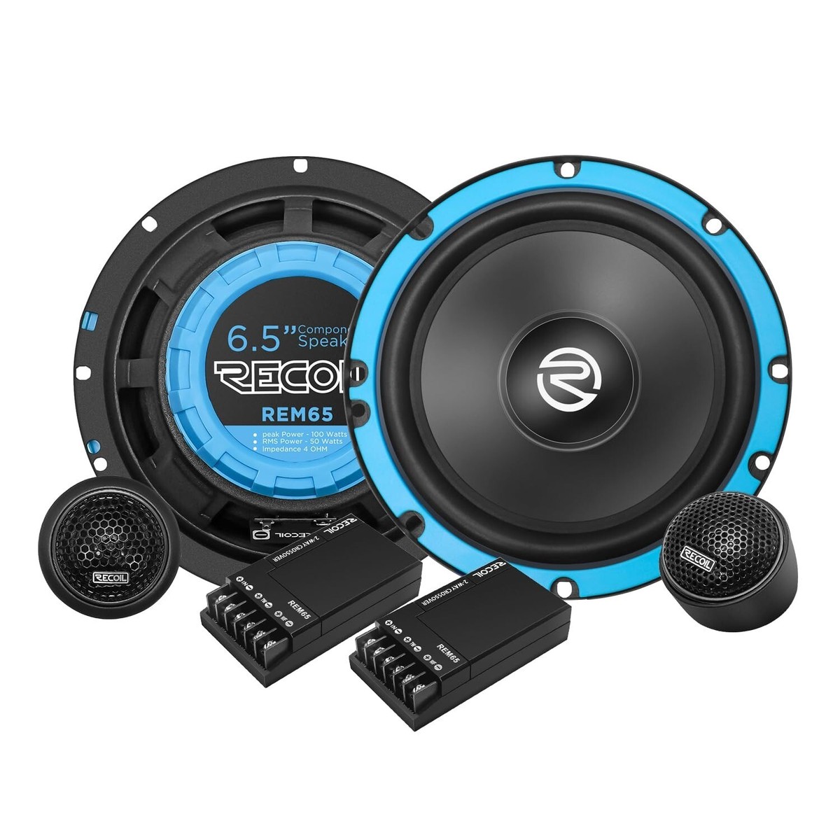 RECOIL REM65 Echo Series 6.5-Inch Car Audio Component Speaker