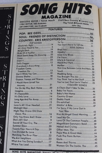Song Hits Magazine March 1972 Partridge Family Kris Kristofferson Bee Gees + - Picture 4 of 8