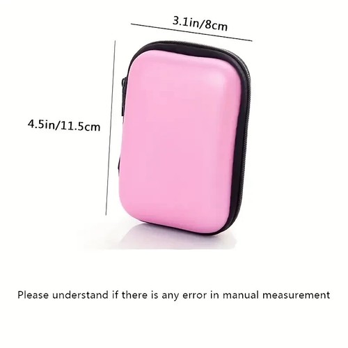 2Packs Cable Charger Storage Bag, Earphone Storage Box Drop-proof Zipper Bag(G1) - Picture 4 of 4