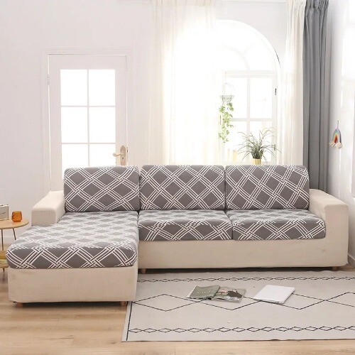 Anti Staub Sofabezug für Wohnzimmer Sitzbezug Chaiselongue Ecke L Form - Bild 17 von 45