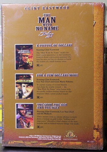 Clint Eastwood "The Man with No Name Trilogy" Box Set DVD 1999 3-Disc Set. *New* - Picture 2 of 6