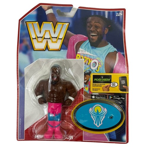 WWE Kofi Kingston Mattel Retro Series Wrestling Ac...