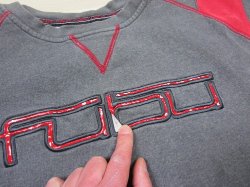 Vintage Fubu Sweater Mens XL Spellout 90s Y2K Streetwear Baggy Oversized Rap - Picture 7 of 13