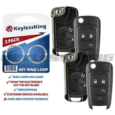 2x 4b Replacement Keyless Entry Remote Start Key Fob Shell Case for OHT01060512