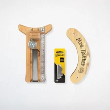 Rounding Jack Brim Cutter. Puller downer with custom logo. Millinery tools.