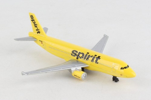 5.75 Inch Airbus A320 Spirit Airlines Diecast Model APPROX 1/257 Scale - Picture 2 of 6