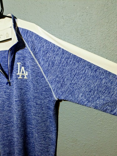 Dodgers Jacket Men's XXL MLB Blue 1/4 Zip Up Los Angeles Dodgers LA - Picture 6 of 11