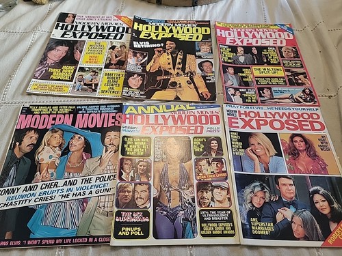 Modern Movies Hollywood Exposed Vintage Magazine Lot Of 6 1975
