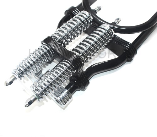 Stock Length 22" Black Springer Front End For Harley Sportster Chopper Softail A - Picture 3 of 8