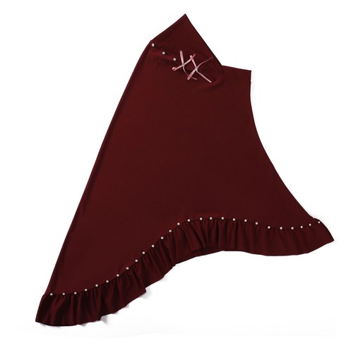 Muslim Women Hijab Amira Scarf Turban Ruffle Shawls Islamic Headscarf Wrap Head - Picture 17 of 23
