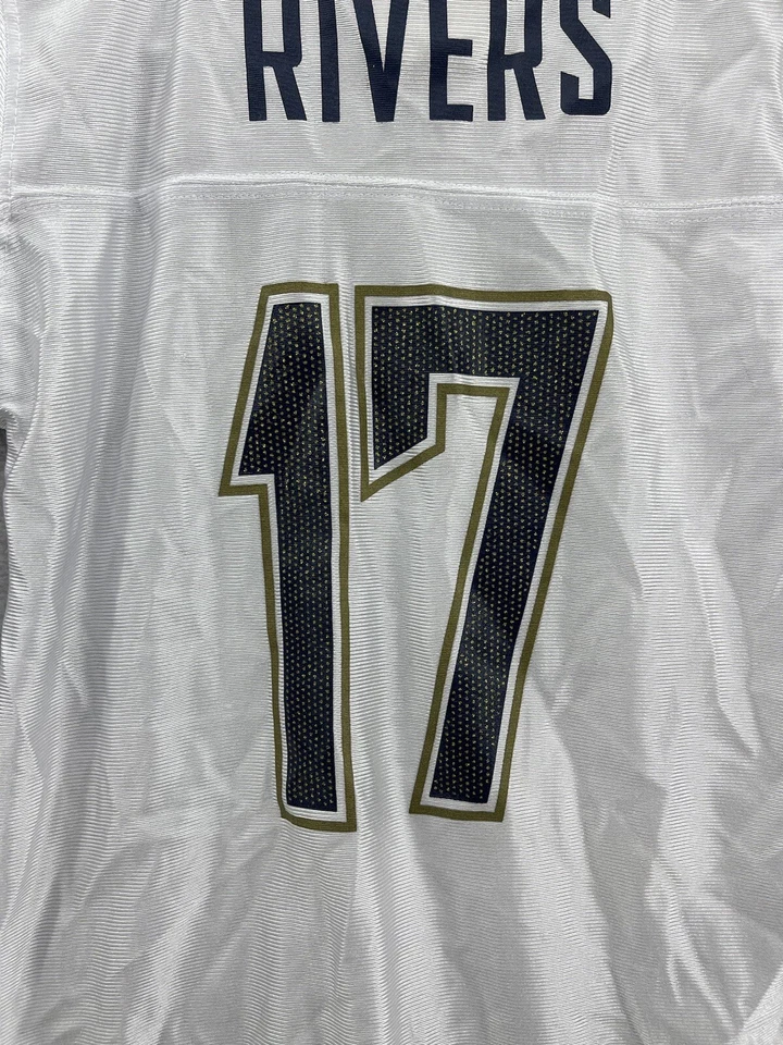 NFL Apparel Jóvenes Niñas Camiseta Cargadores SD Manga Corta Grande 10/12 #12 Ríos Foto 3 de 4