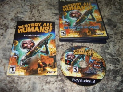 Destroy All Humans (Sony PlayStation 2, 2005) Complete