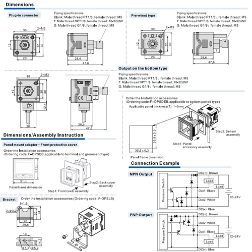 DPS Digital Pressure Switch Gauge Vacuum/Pressure Sensor24VDC Industrial Control - Picture 12 of 38