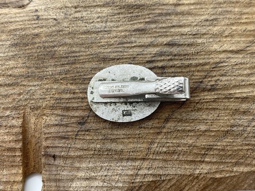 Vintage Robbins Attleboro USA Bull Tie Bar/Clasp in Sterling Silver - Picture 3 of 4