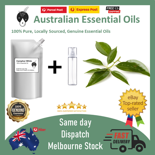 100% Pure Essential Oil Camphor White 5 ml 10 ml 50 ml 100 ml 200ml - Picture 5 of 6