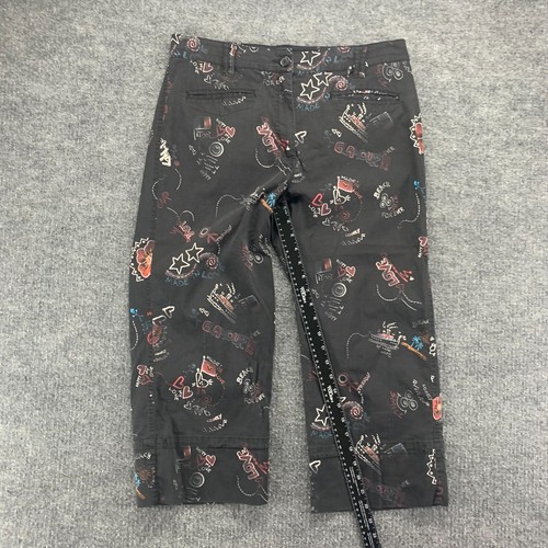 Chicos Pants Womens 2 Black Printed Retro Stretch Capri Abstract Capris 32x22 - Bild 10 von 15