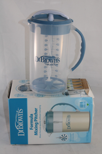 Jarra mezcladora Dr. Brown's Formula con tapón ajustable y tapa de bloqueo - azul - Imagen 4 de 12
