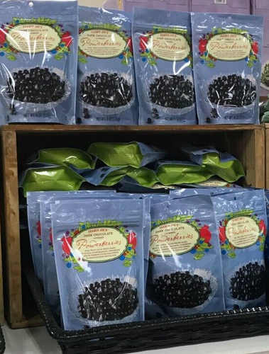 3 Pack Trader Joe's Dark Chocolate Covered Powerberries 8oz Each Bag Antioxidant - Picture 5 of 11