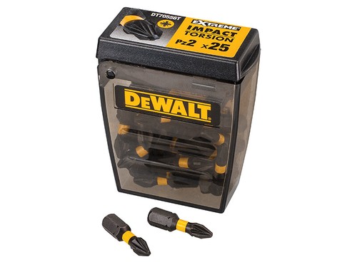 Brocas de torsión de impacto DEWALT PZ2 25 mm pantalla Tic Tac 21 piezas DEWDT70556TQ - Imagen 2 de 2