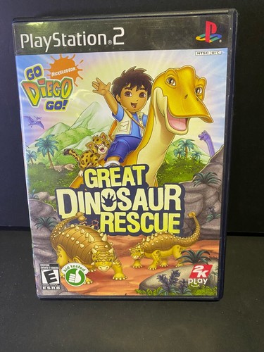PS2 Go, Diego, Go! Great Dinosaur Rescue Nickelodeon 2K Play Kids Game - Picture 1 of 3