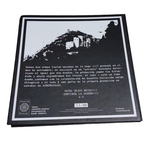 GRIMORIUM VERUM EP Vynil Satanist Art Classic Black Metal 1997 - Bild 3 von 3
