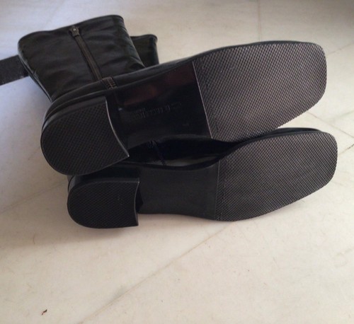 La Canadienne Laney Impermeable Negro Patente Cuero Bota Para Mujer 7M - Imagen 6 de 12