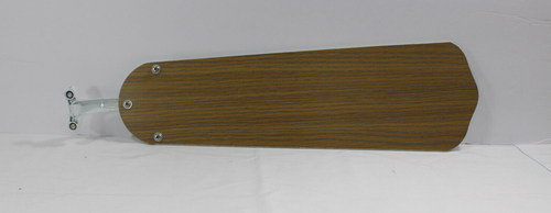 HAMPTON BAY LITTLETON CEILING FAN BLADE (WOOD-GRAIN & WHITE) PRICE IS PER BLADE - Picture 8 of 11