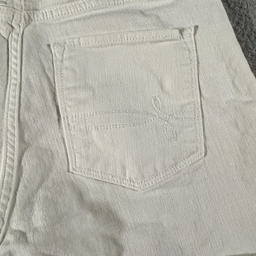 Levi's Denizen Shorts White Women's Size 8 Womens High Rise Pocket Button Zip - Picture 7 of 12