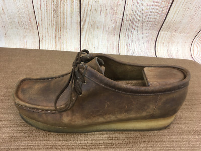 Womens Clarks Originals 38257 WALLABEE Brown Beeswax Chukka