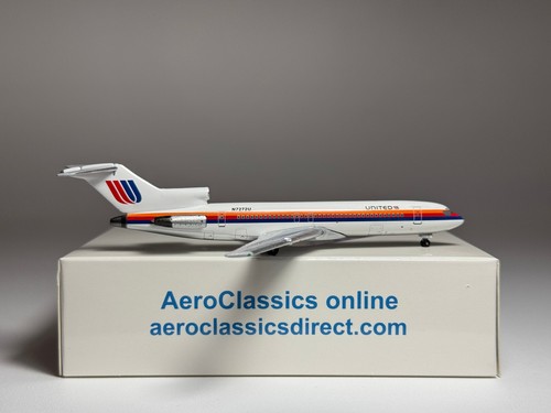Aeroclassics 1:400 United Airlines Boeing 727-200 N7272U Saul Bass AC411369 - Picture 2 of 2