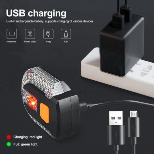 Bike Bicycle Turn Signals Light Front Light or Rear Light USB w/ Remote Control - Picture 7 of 12