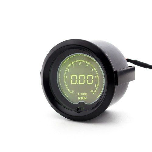 2" 52mm Universal Car 7 Color LCD Digital 0-10000 RPM Tachometer Gauge Meter - Picture 4 of 10