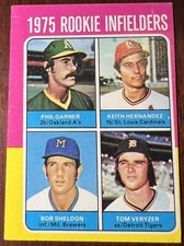 1975 Topps Rookie Infielders Keith Hernandez RC Garner Sheldon Veryzer #623
