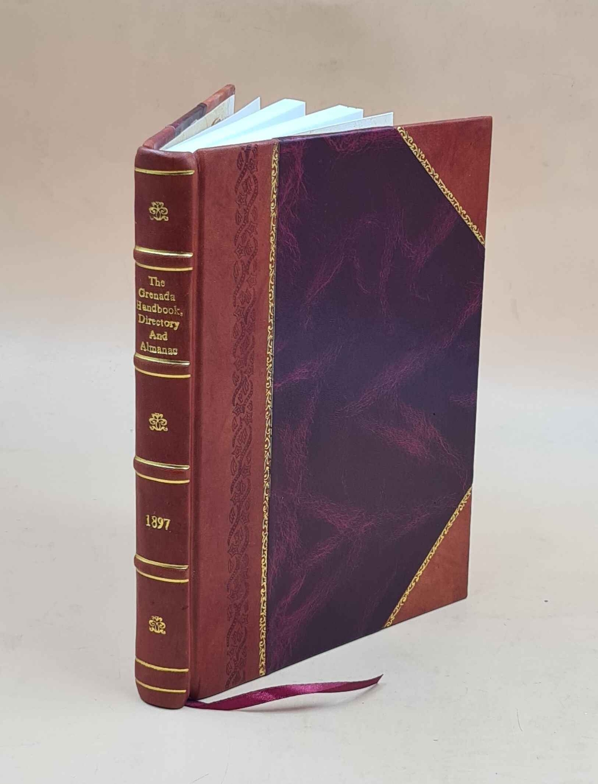 The 1897 Grenada Handbook Directory Almanac Volume V Leather Bound Edition