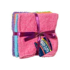 6pcs Assrt Colors Washcloths 11x11 100% cotton Hotel Kitchen Wash Cloth Towel