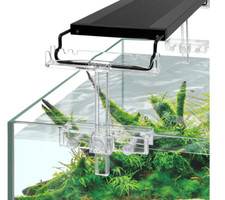 Aquarium Light Riser Adjustable, Acrylic Fish Tank LED Light Lamp Holder Bracket