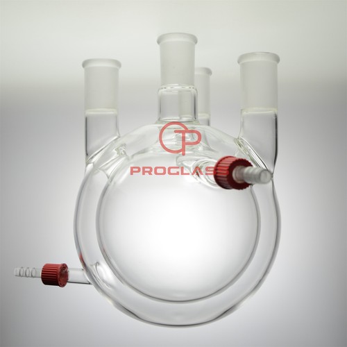 Lab Glass Jacket Four Necks Round Bottom Flask 24/40 - Imagen 3 de 4