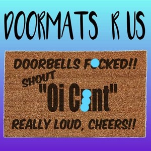 Details About Doorbells F Cked Funny Doormat Novelty Door Floor Mat Rude Doormats R Us
