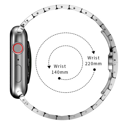 Stainless Steel Band Wristband For Apple Watch Ultra/2 10 9 8 7 SE 6 5 4 3 Strap - Picture 10 of 16
