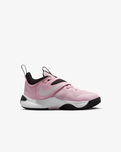 Nike Team Hustle D 11 Rosa Espuma/Cumbre para Niños Pequeños Blanco-Blanco (DV8994 600) - Imagen 2 de 9
