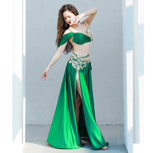 Women Belly Dance Costume Set Oriental Dance Outfit Group Competition Costumes - Bild 7 von 26