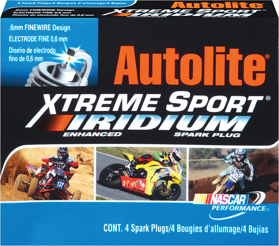 AUTOLITE 1994-2000 YFB250FW Timberwolf 4WD SRA Yamaha SPARK PLUG XS4164/4 IRID