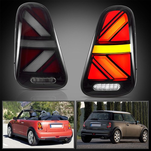 Pair LED Tail Lights For Mini Cooper R50 R52 R53 Sequential Rear Lamps 2002-2006 - Picture 8 of 19