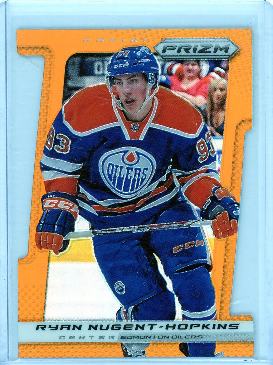 2013-14 Panini Prizm Ryan Nugent-Hopkins Orange Die-Cut 11/50 Edmonton Oilers